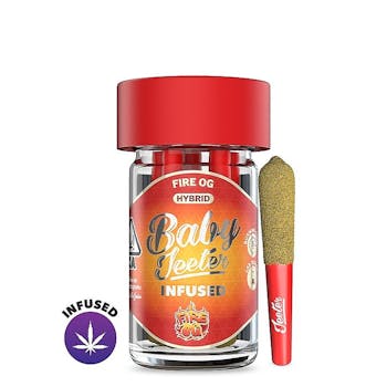 Jeeter: 2.5g Baby Jeeters Hybrid Infused Pre Roll Pack 5x.5g (Fire OG)